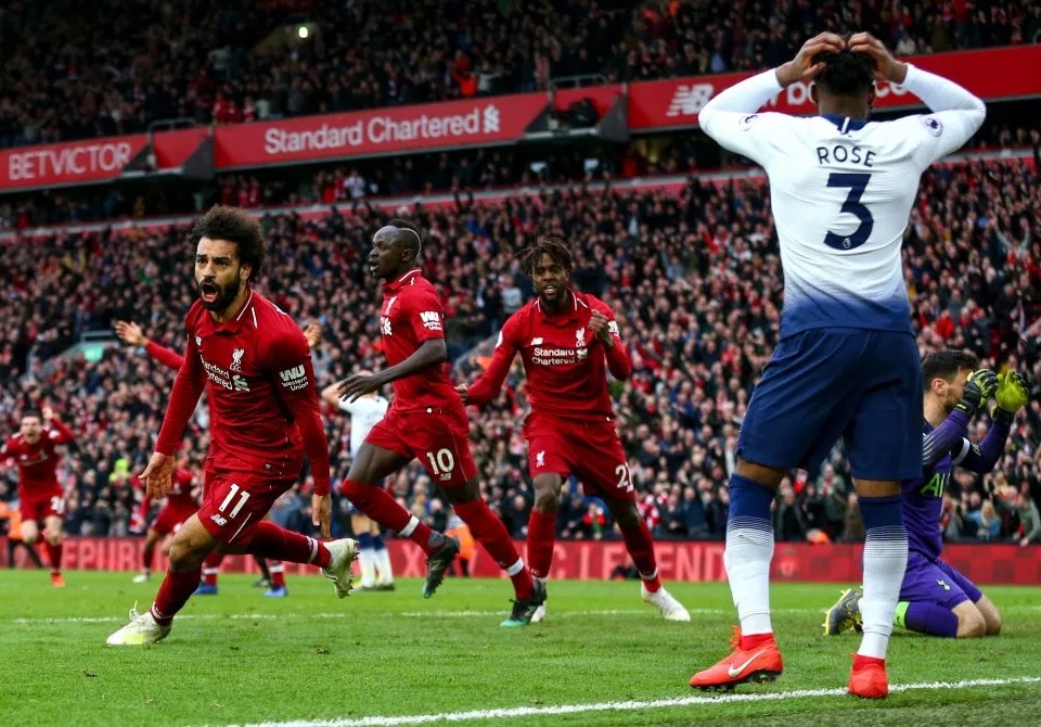  利物浦逆转绝杀热刺登顶积分榜  